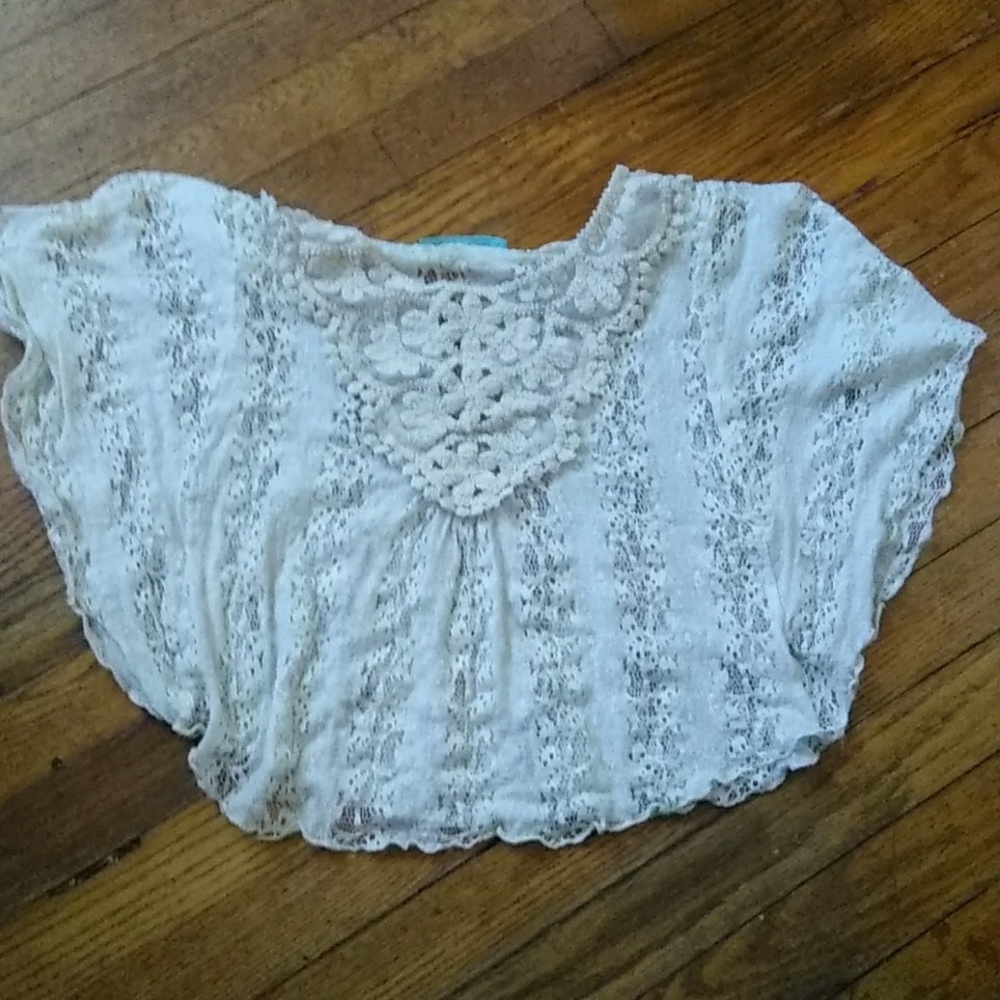 Lace Crop Top style Top Ladies M
